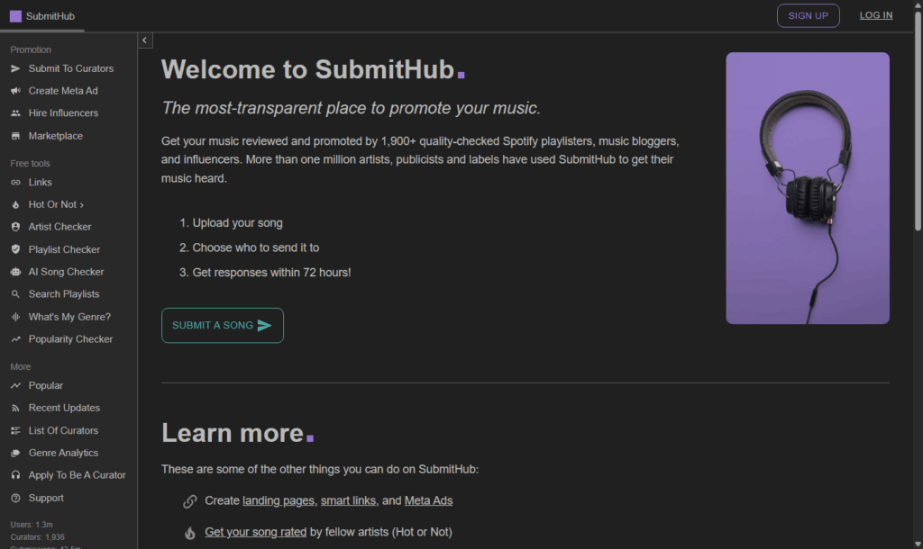 music promotion tools for musicians